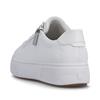 Rieker Macao Laced Platform Trainer - White Leather